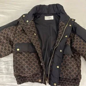 CELINE 関税込 blouson jacket in monogram nylon celine blouson jacket in monogram nylon - BLACK | CELINE
